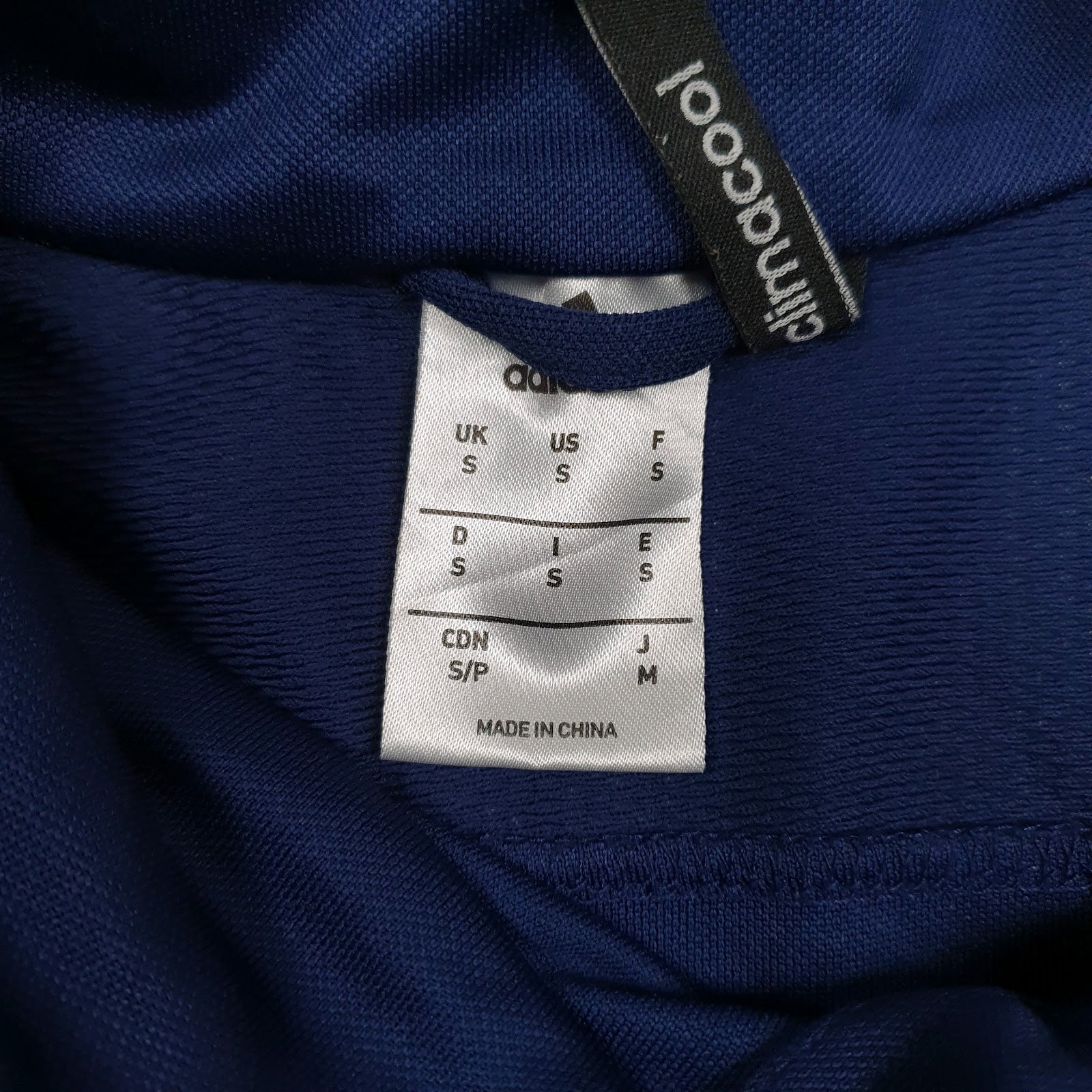 Mens Navy Adidas Clima Cool Quarter Zip Jumper