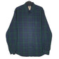 Mens Navy L.L.Bean Flannel Long Sleeve Shirt