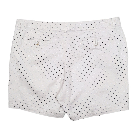 Womens White Dockers Polka Dot  Shorts