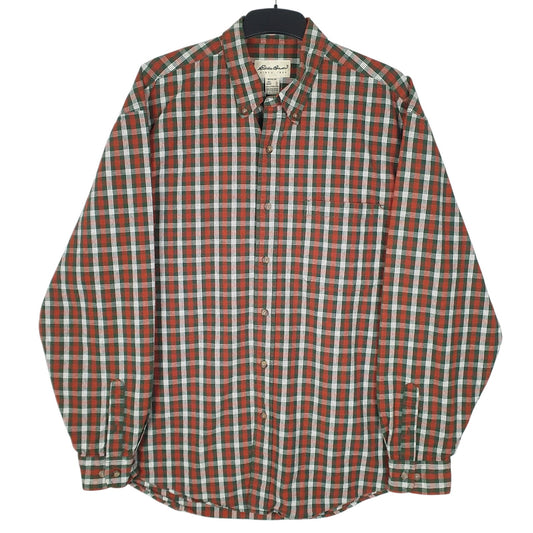 Mens Green Eddie Bauer Vintage Long Sleeve Shirt