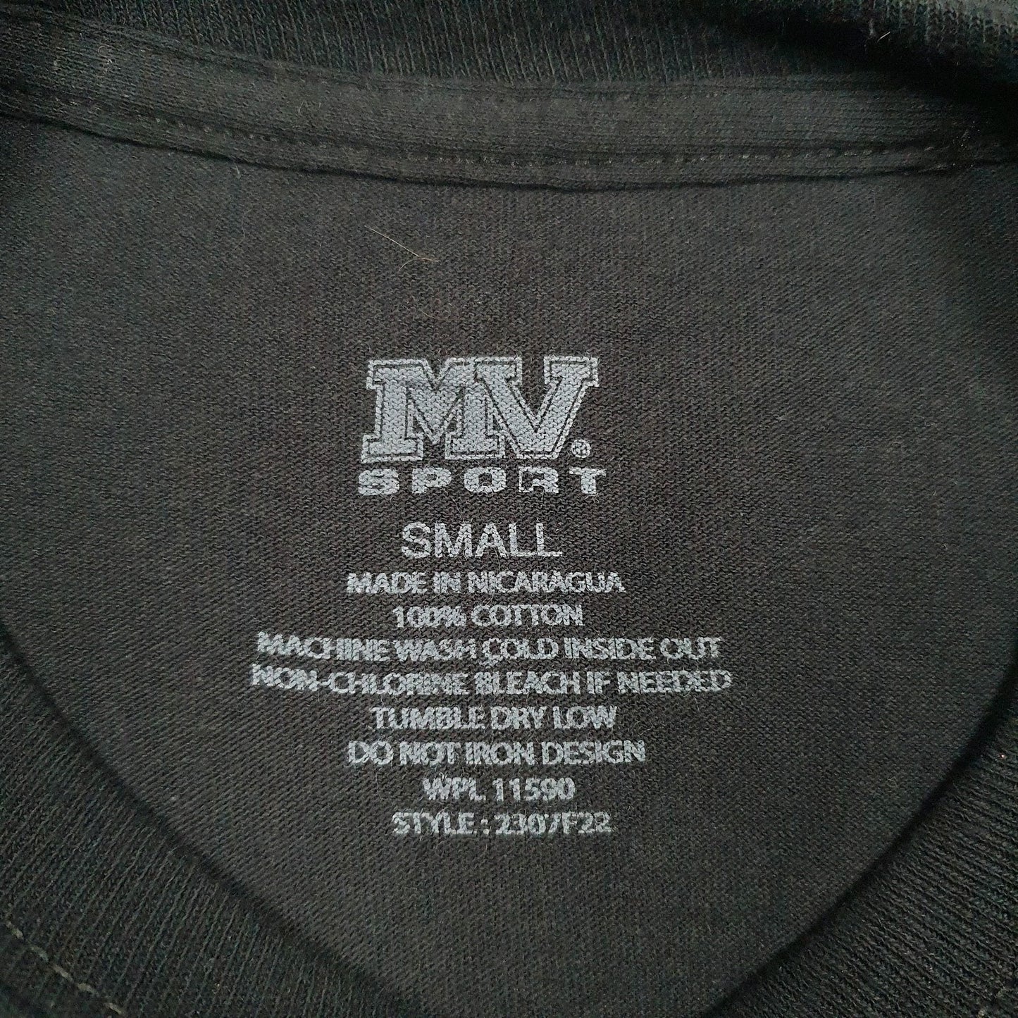 Mens Black MV Sport University Of Wisconsin La Crosse  T Shirt