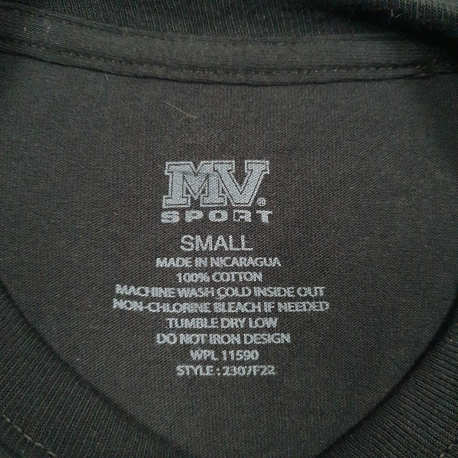 Mens Black MV Sport University Of Wisconsin La Crosse  T Shirt