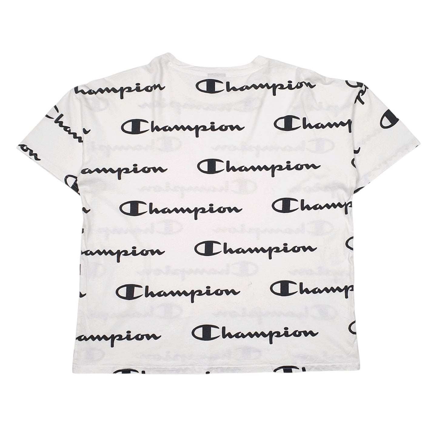 Mens White Champion   T Shirt