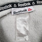 Mens Grey Reebok Spellout Hoodie Jumper