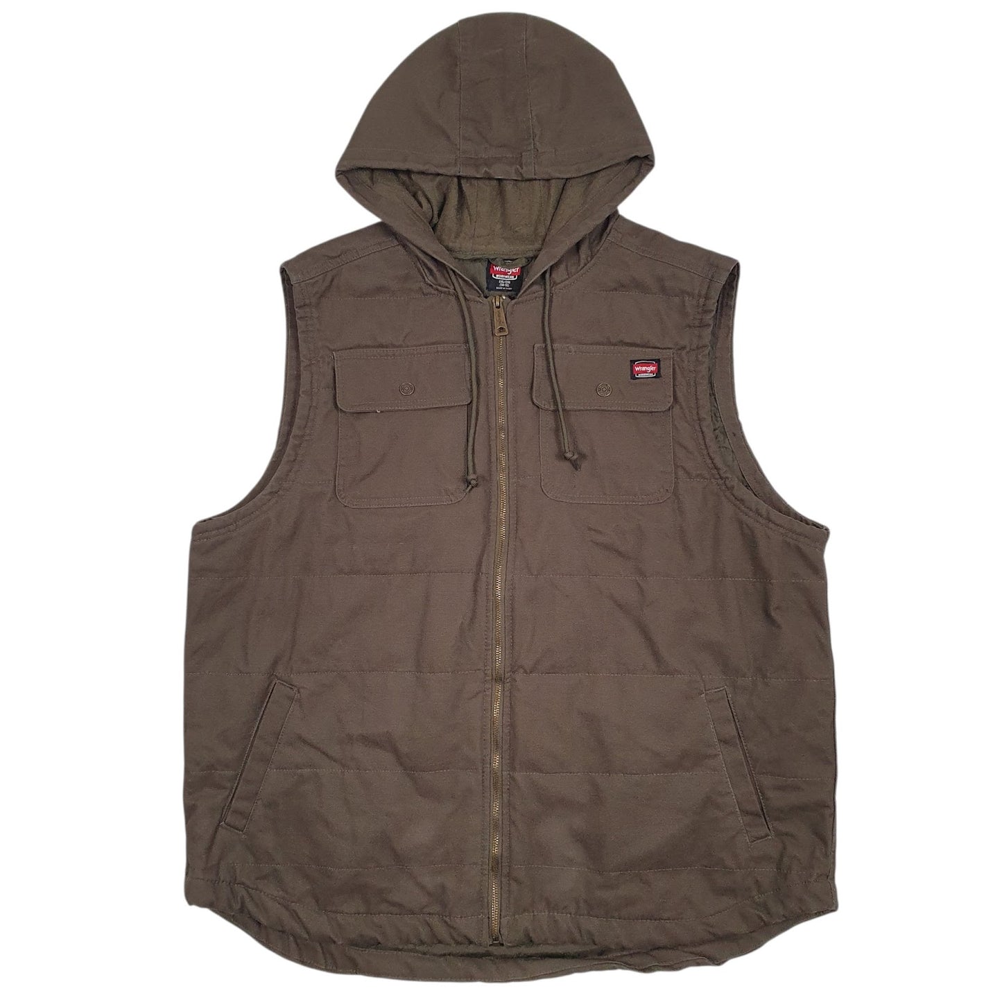 Mens Green Wrangler Padded Workwear  Coat