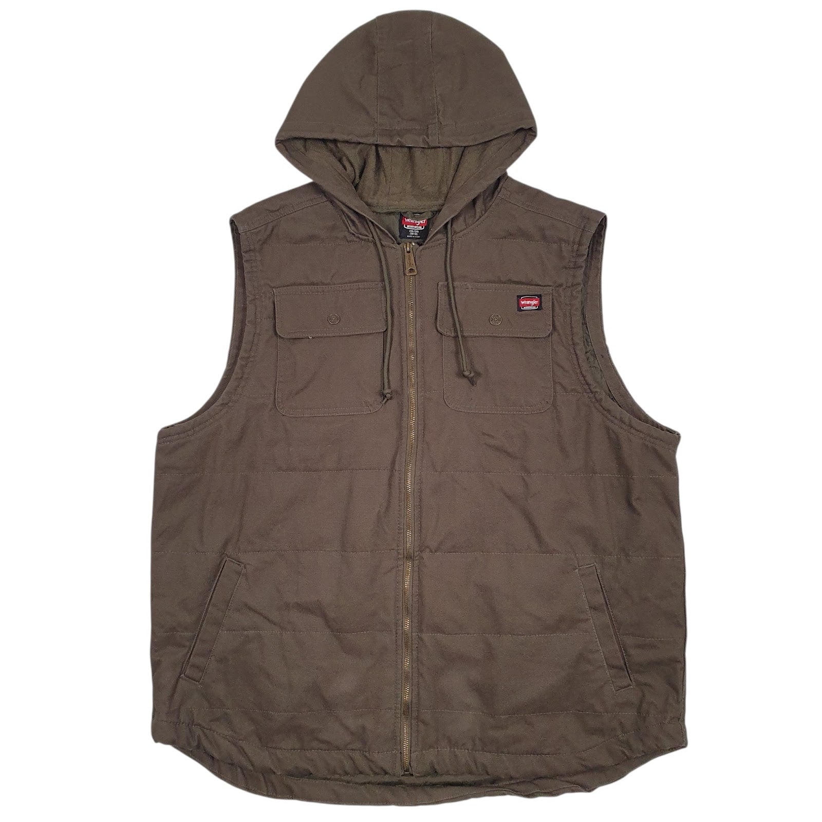 Mens Green Wrangler Padded Workwear  Coat