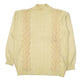 Womens Yellow Malina Vintage Cable Knit Crewneck Jumper