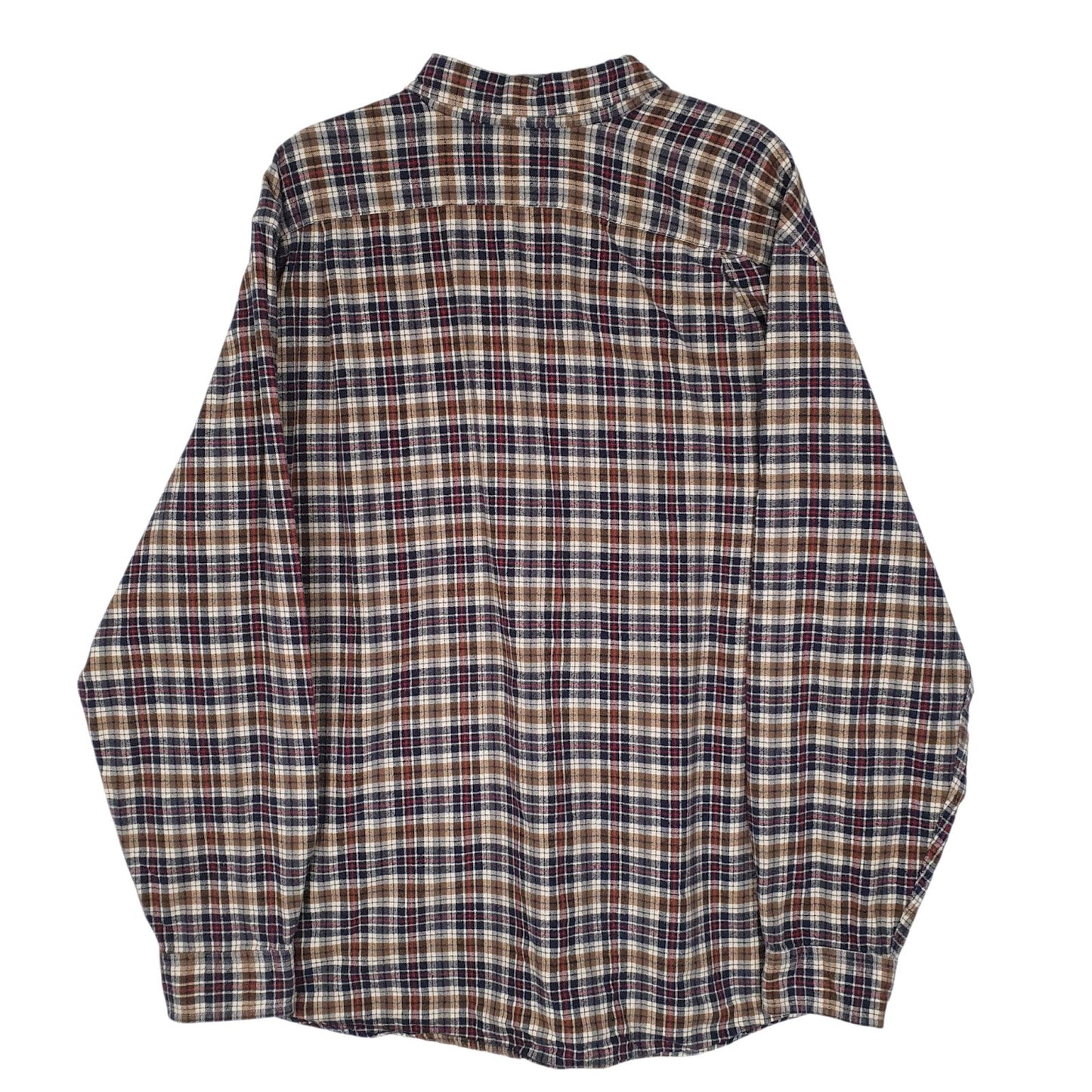 Mens Brown Eddie Bauer Flannel  Shirt