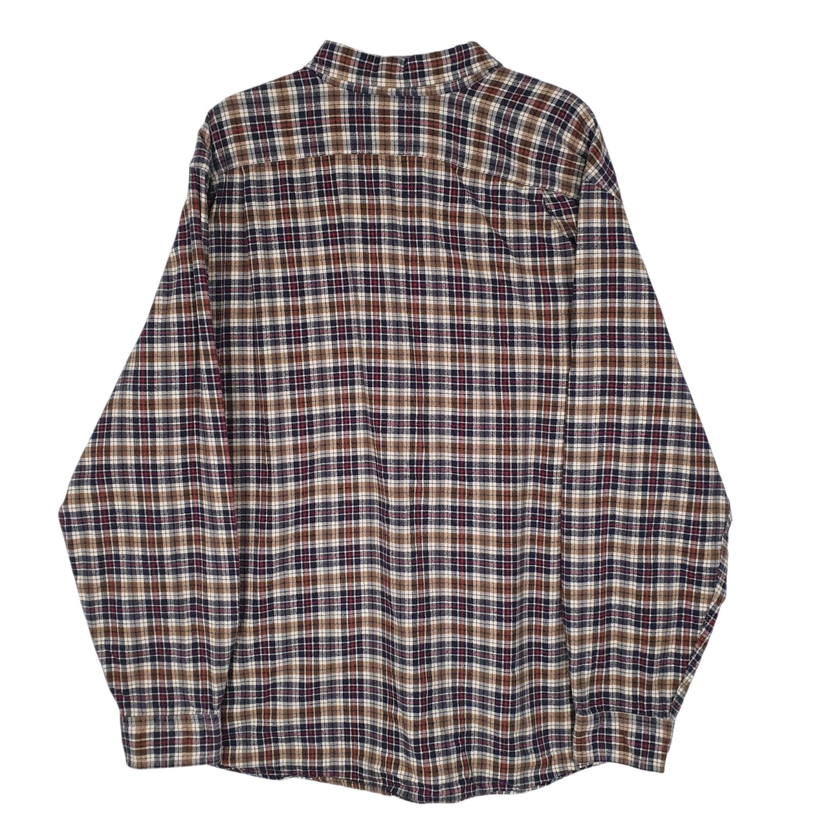 Mens Brown Eddie Bauer Flannel  Shirt