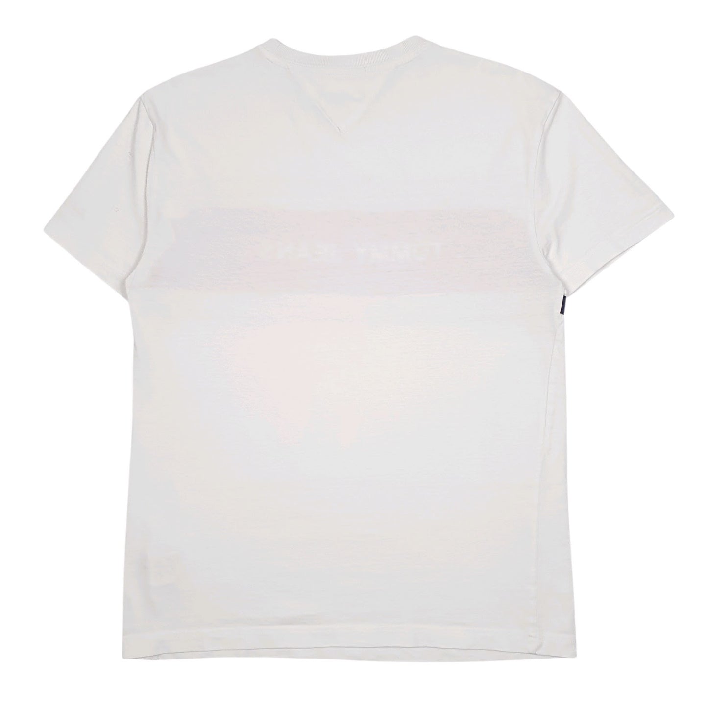 Mens White Tommy Hilfiger Spellout  T Shirt