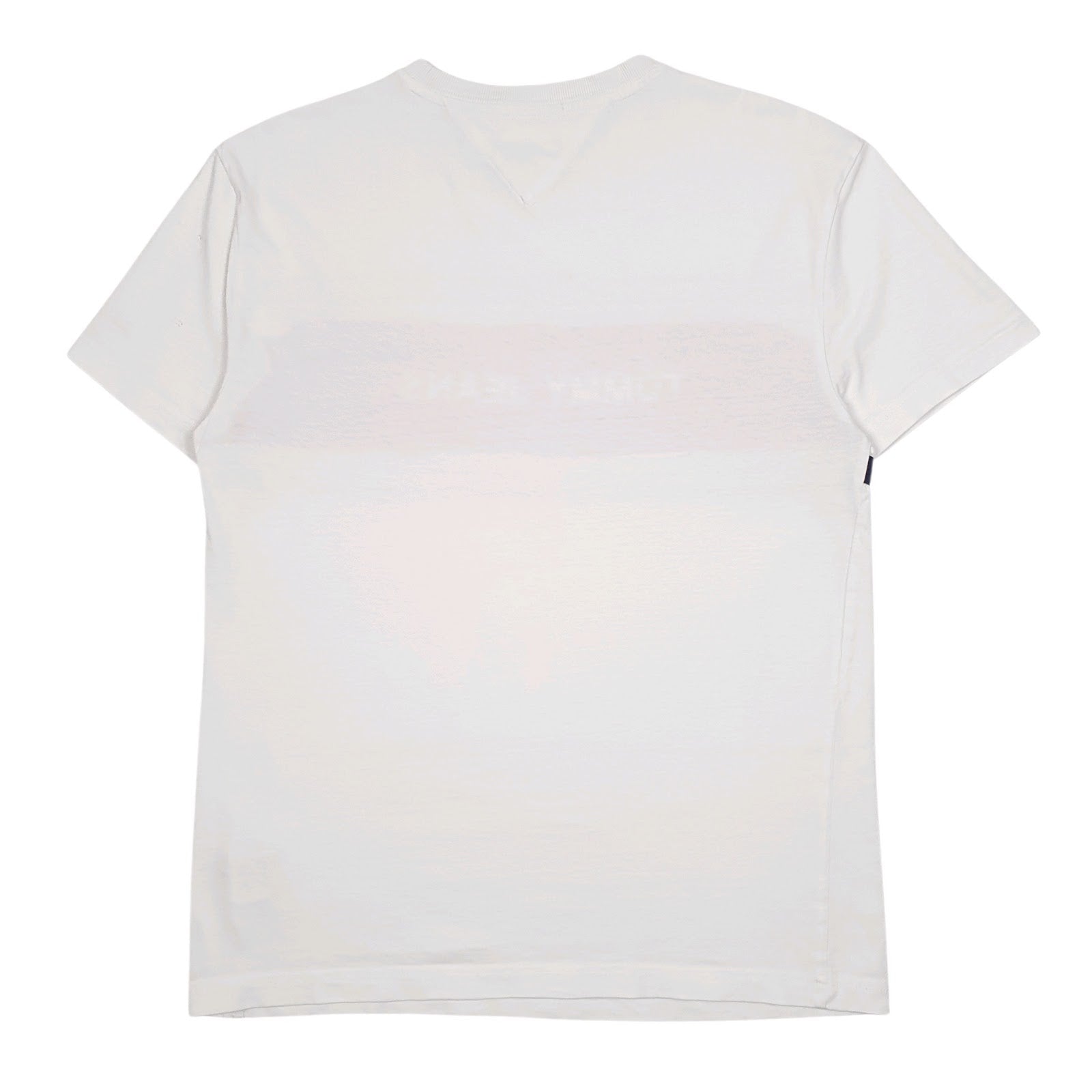 Mens White Tommy Hilfiger Spellout  T Shirt