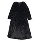Womens Black Unbranded Velvet Long Sleeve Dress