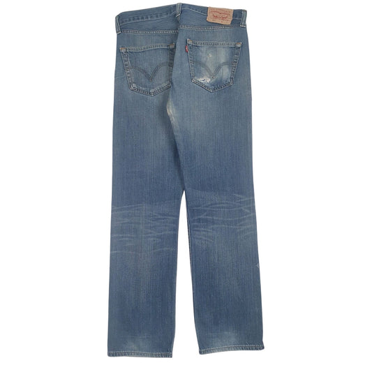 Mens Blue Levis Distressed  Jeans