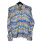 Womens Blue Jean Pierre Made In Italy Floral Long Sleeve Shirt