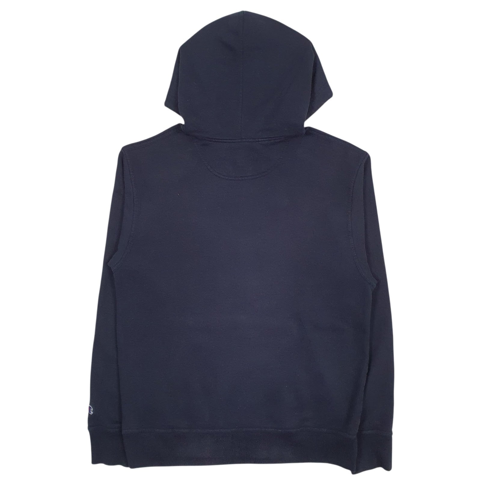 Mens Navy Champion Hooded Quarter Zip Jumper