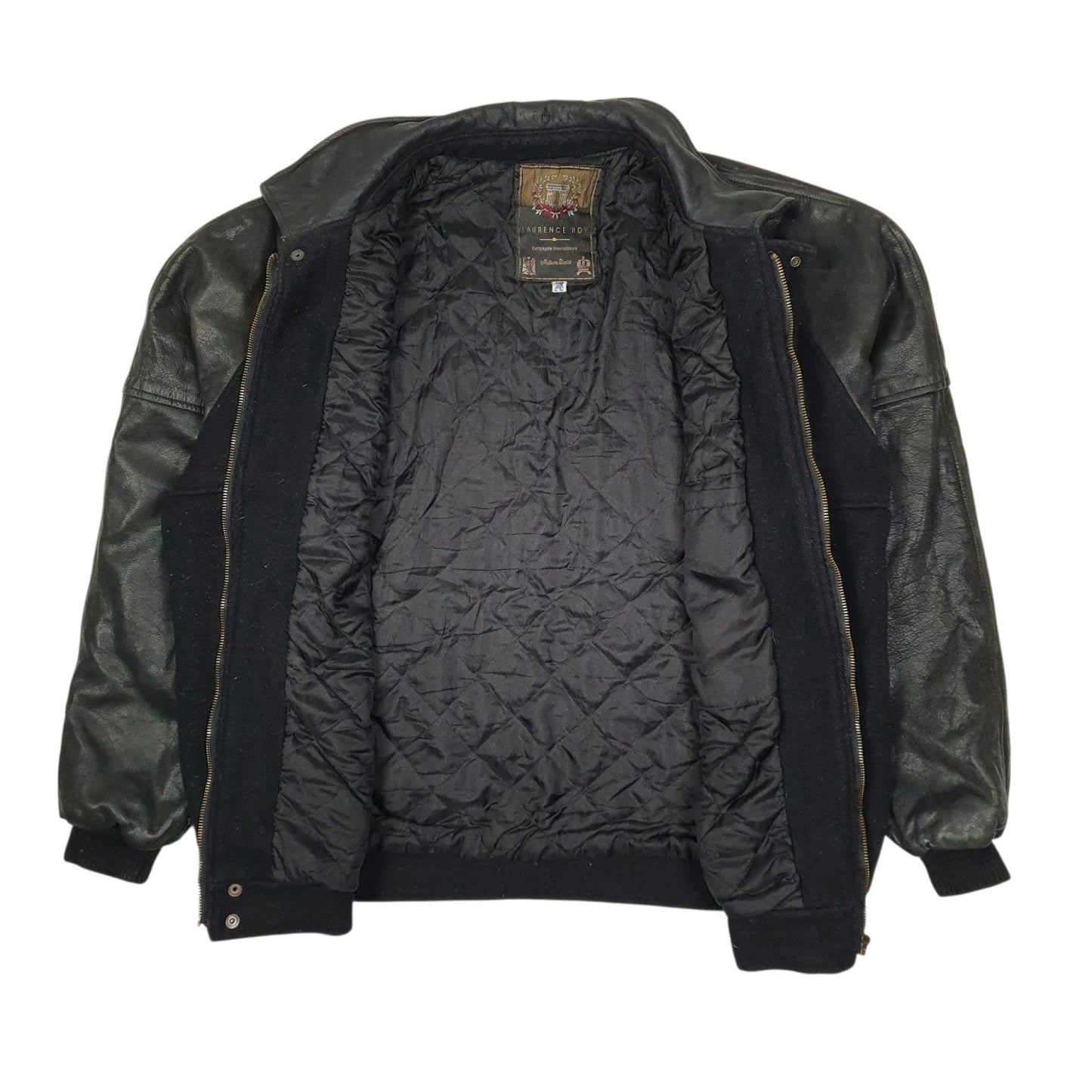 Mens Black Laurence Roy Varsity Provincial Paper Inc  Coat