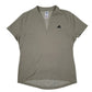 Womens Grey Adidas Vintage 00s Sports Running Cycling Short Sleeve T Shirt