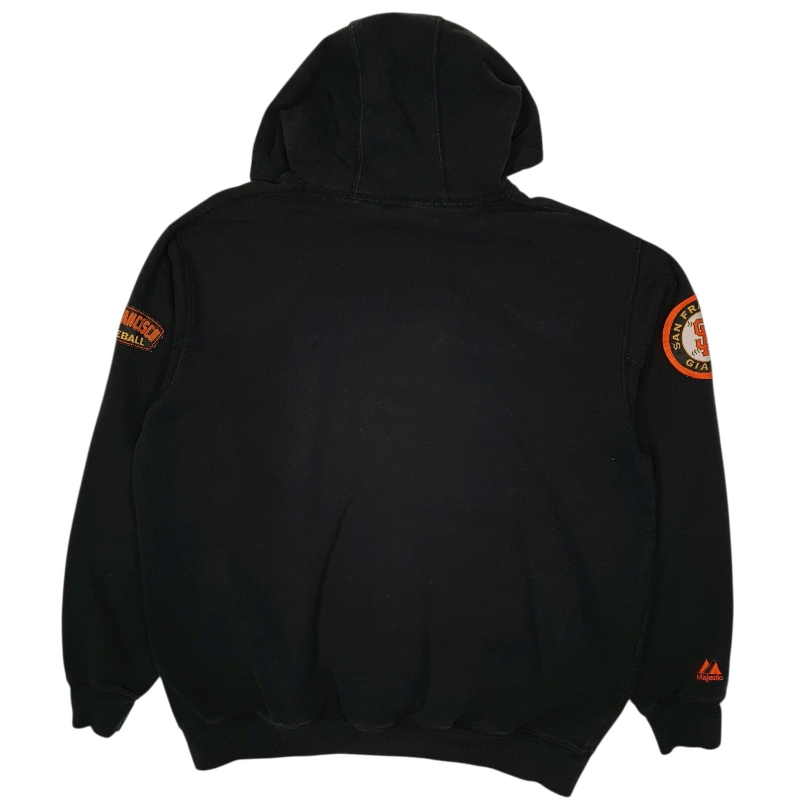 Mens Black Majestic San Francisco Giants Baseball Hoodie Jumper