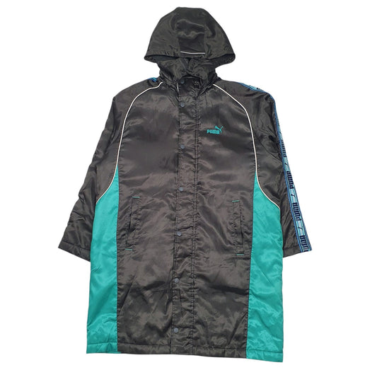 Mens Grey Puma Longline Fleece Lined  Coat