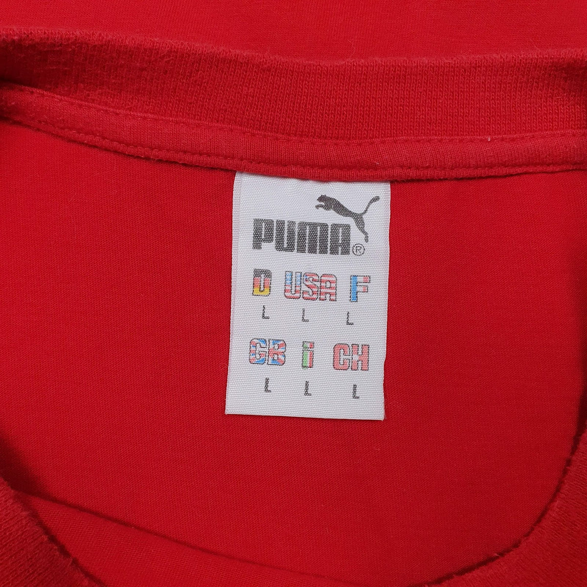 Mens Red Puma   T Shirt