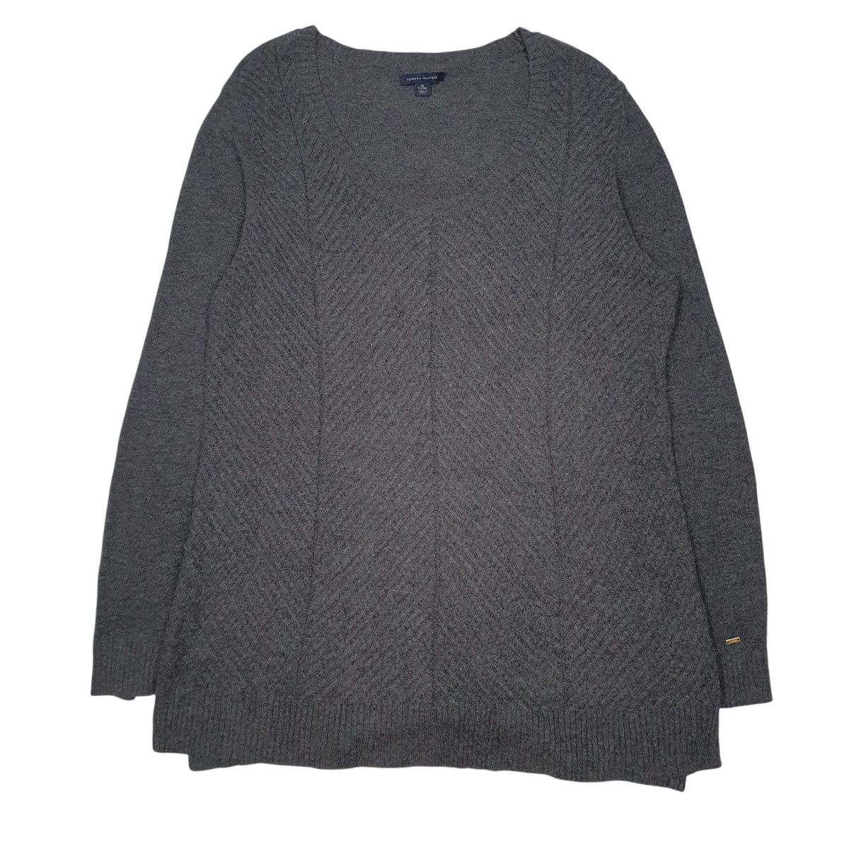 Womens Grey Tommy Hilfiger  Crewneck Jumper