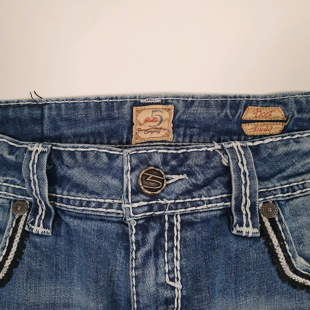 Womens Blue Studio 5   Jeans