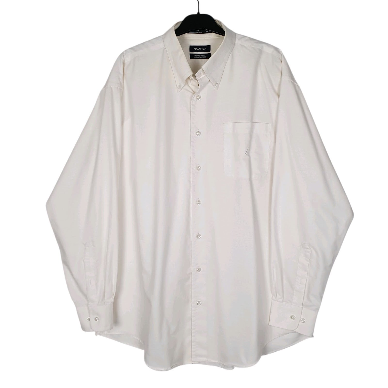 Mens White Nautica  Long Sleeve Shirt