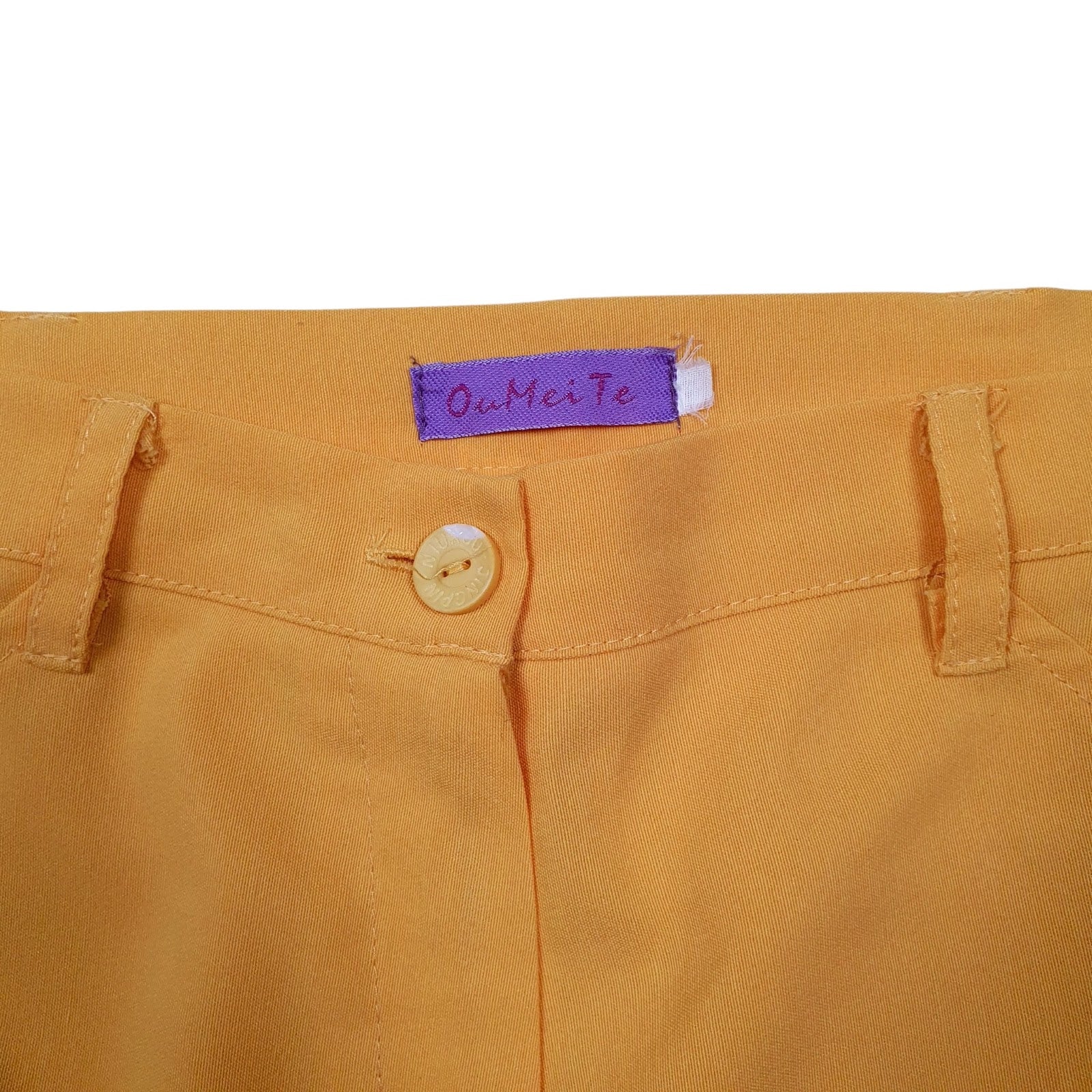 Womens Yellow Ou Mei Te 3/4 lengths  Trousers