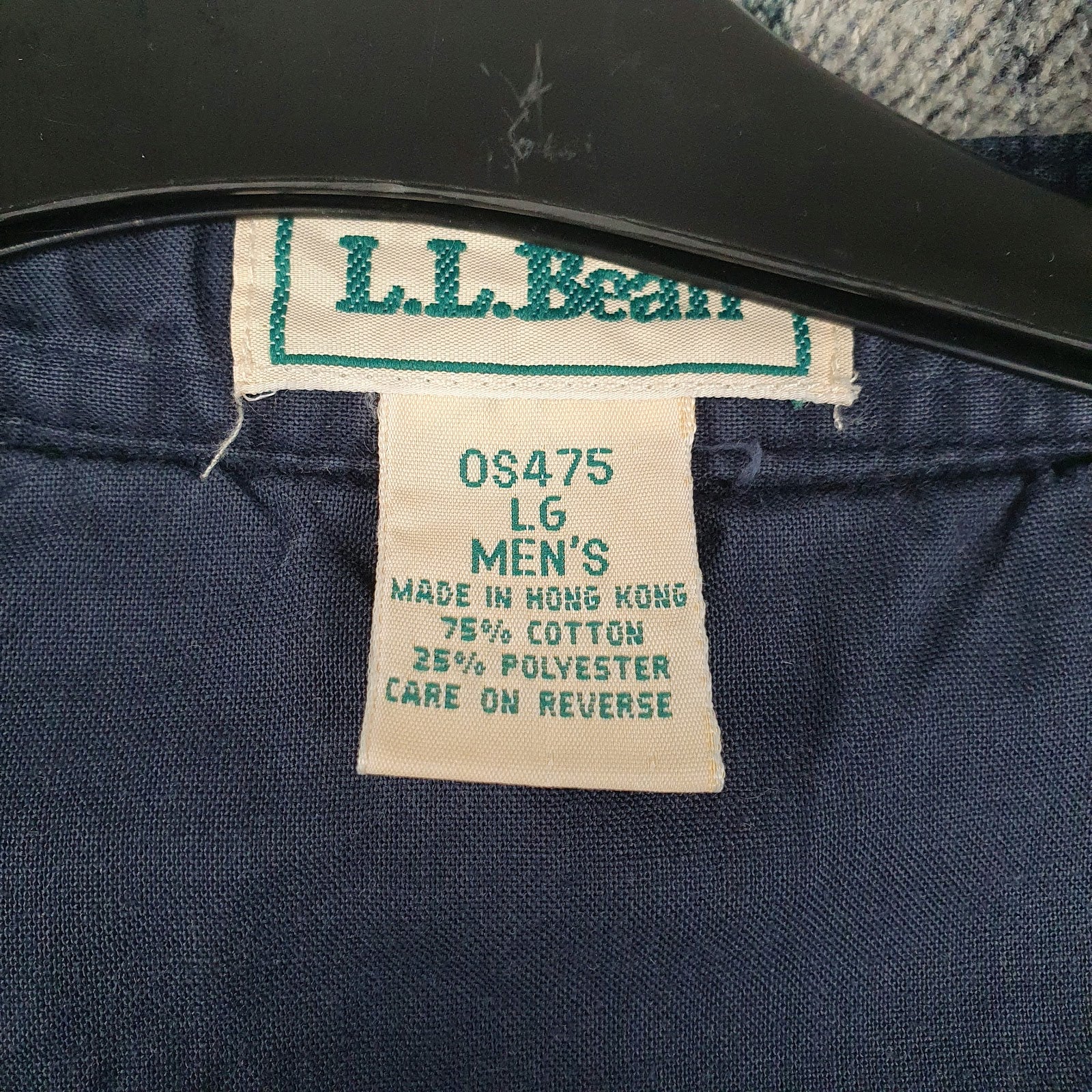 Mens Green L.L.Bean Flannel Vintage 90s  Shirt