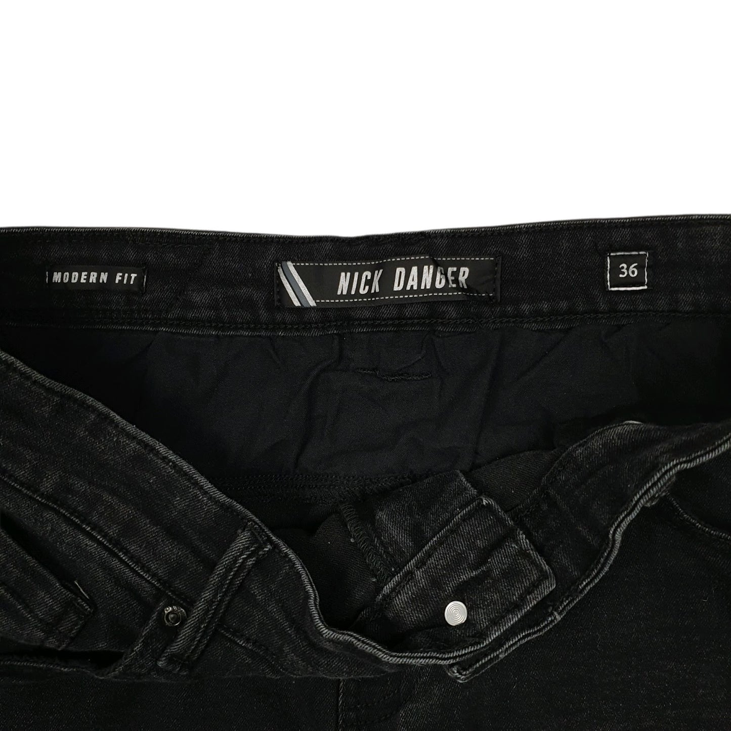 Mens Black Nick Danger Stretch  Shorts