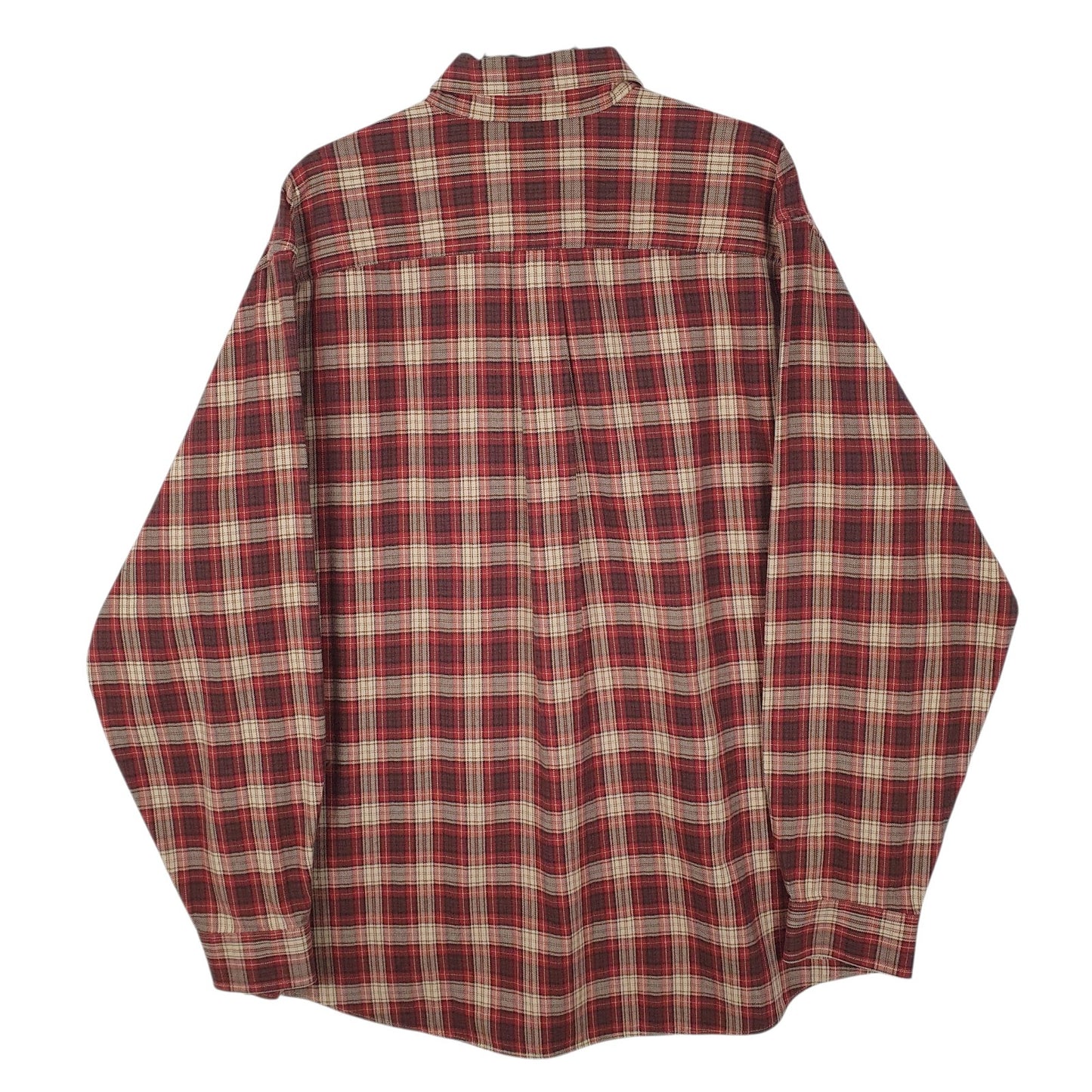 Mens Red L.L.Bean Flannel  Shirt