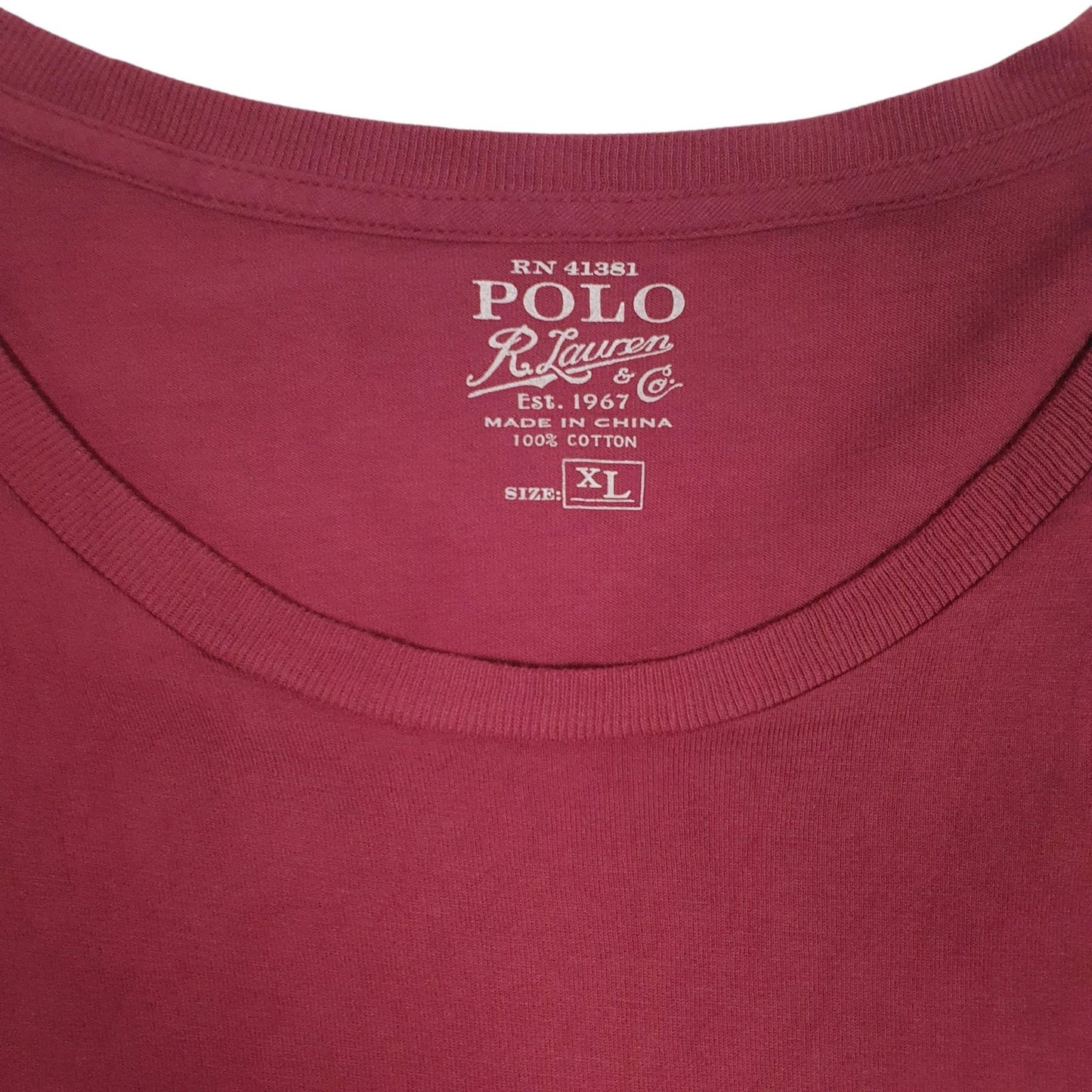 Mens Red Polo Ralph Lauren   T Shirt