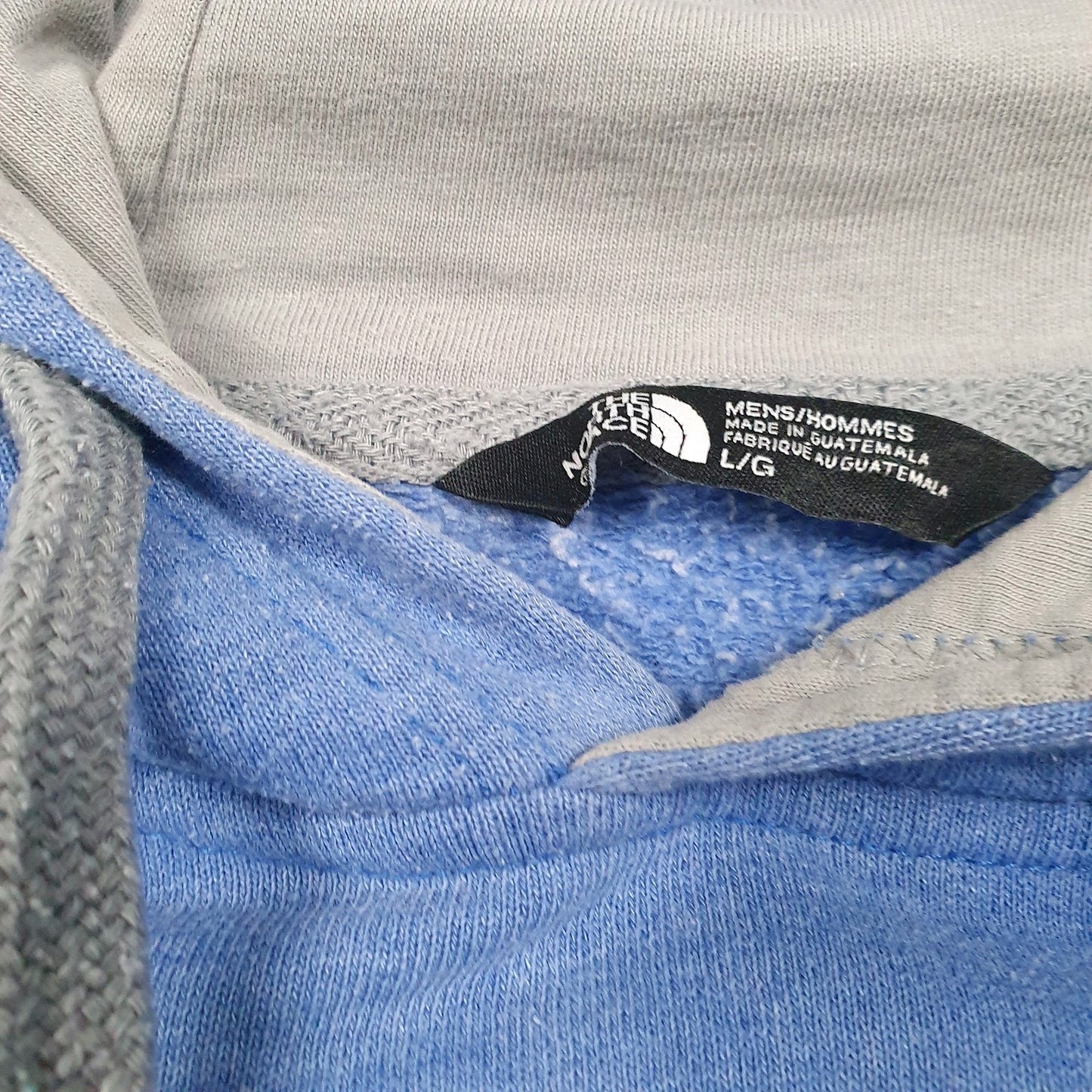 Mens Blue The North Face Spellout Hoodie Jumper
