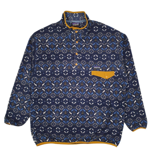Mens Navy Patagonia Synchilla Quarter Zip Jumper