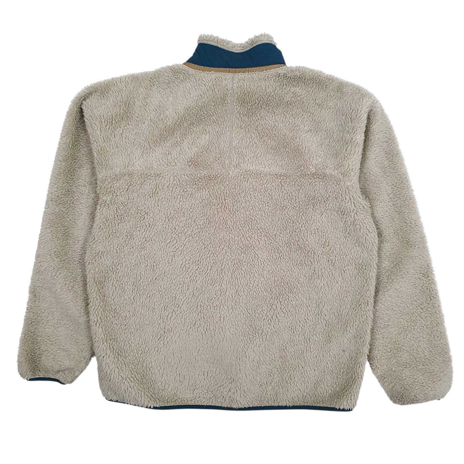 Mens Beige Patagonia Retro X Sherpa Deep Pile Jacket Full Zip Jumper