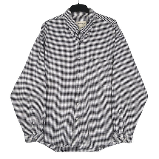 Mens White Eddie Bauer Vintage Long Sleeve Shirt