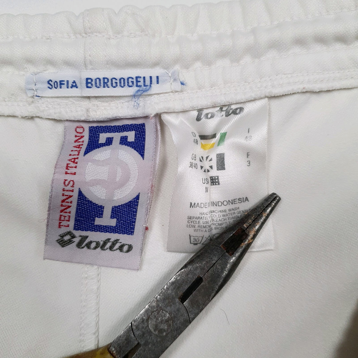 Mens White Lotto   Shorts
