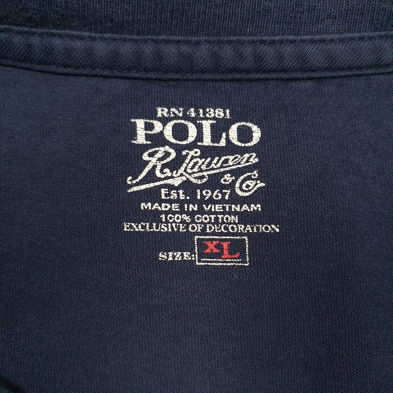 Mens Navy Polo Ralph Lauren   T Shirt