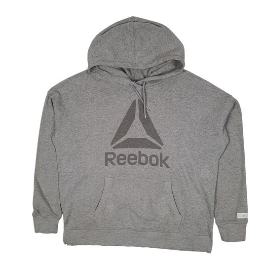 Womens Grey Reebok  Hoodie Jumper
