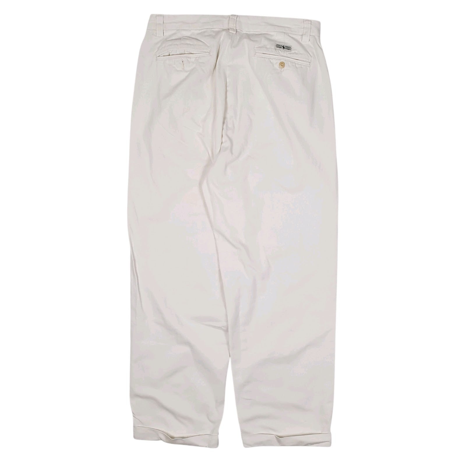 Mens White Polo Ralph Lauren Phillip Pant Vintage 90s  Trousers