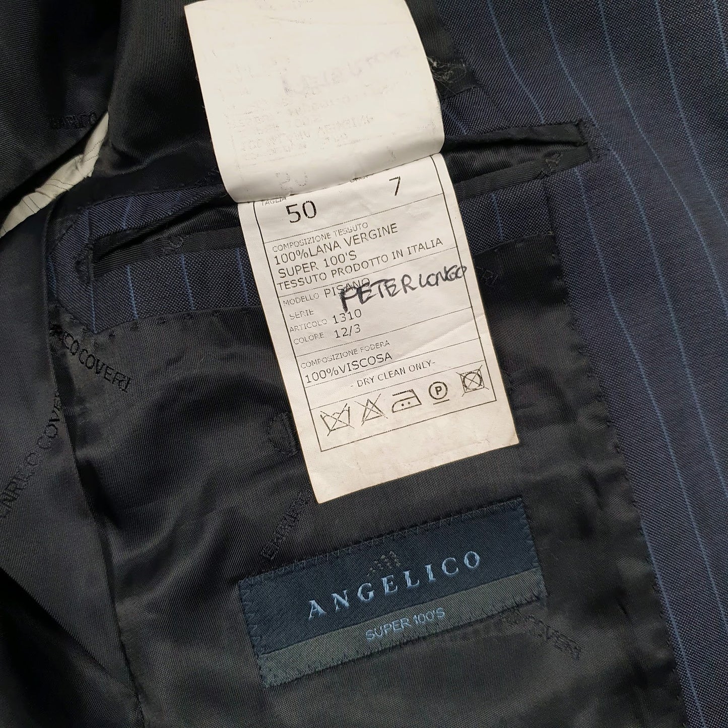 Mens Navy Enrico Coveri Angelico  Coat