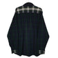 Mens Navy L.L.Bean Plaid Flannel Heavyweight  Shirt