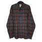 Mens Grey L.L.Bean Scotch Plaid Flannel Long Sleeve Shirt