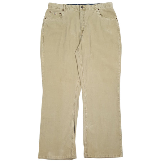 Mens Beige Tommy Hilfiger  Corduroy Trousers
