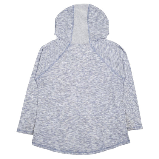 Womens Blue Calvin Klein Lightweight Hoodie Jumper