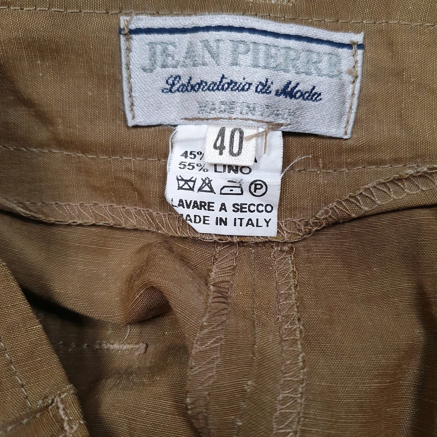 Womens Brown Jean Pierre Made In Italy  Trousers
