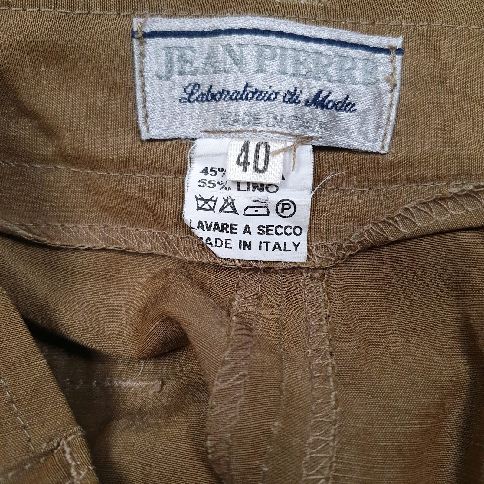 Womens Brown Jean Pierre Made In Italy  Trousers