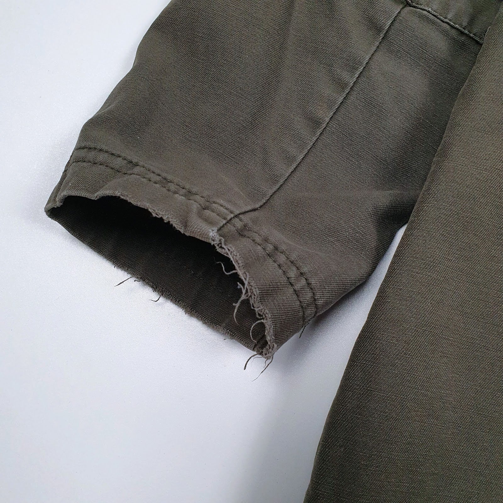 Womens Green Levis Sherpa Lined Longline  Coat