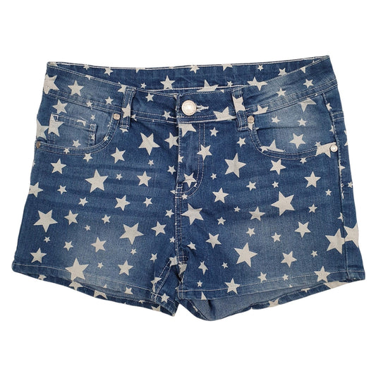 Womens Blue Y.F.K  Denim Shorts