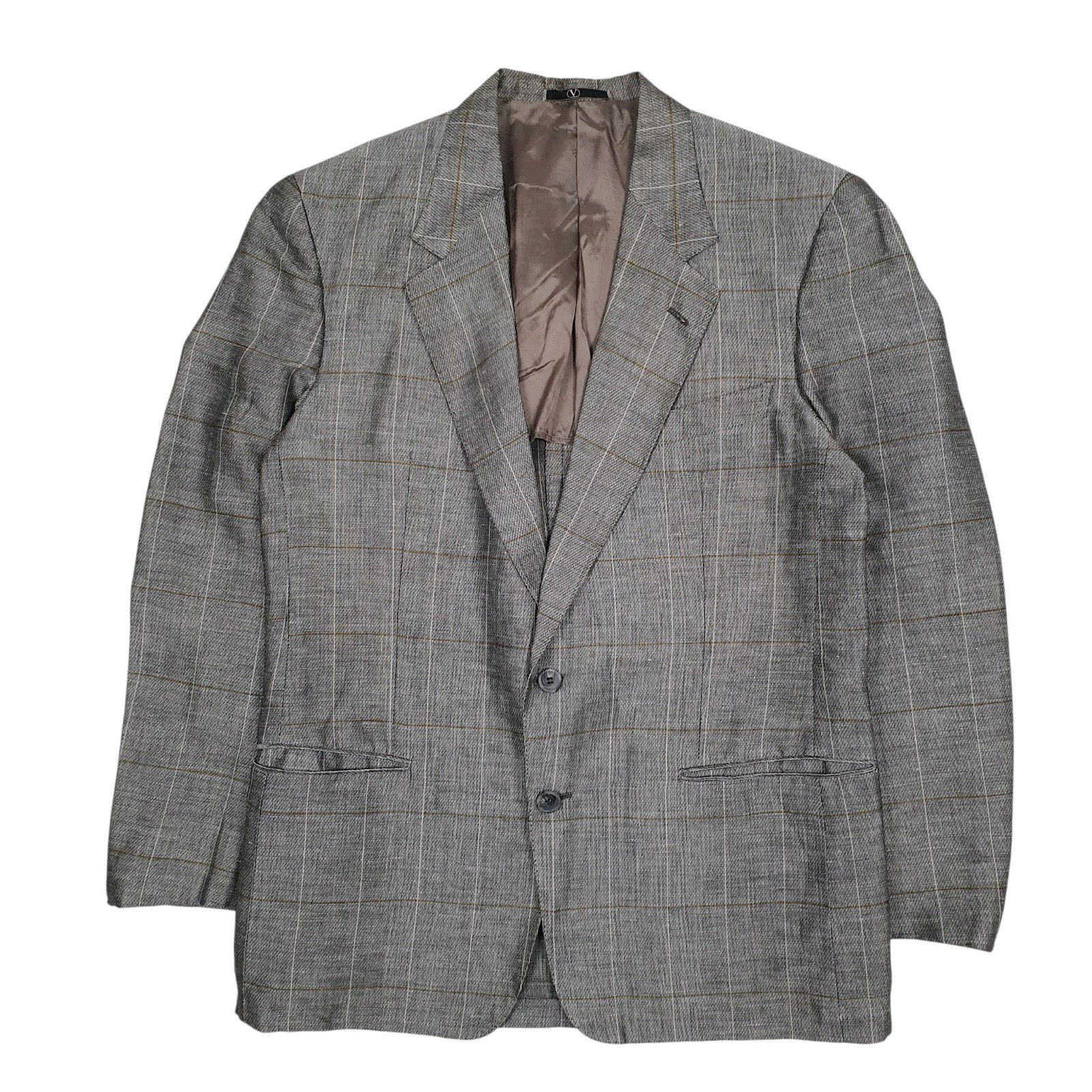 Mens Grey Valentino Made In Italy  Coat